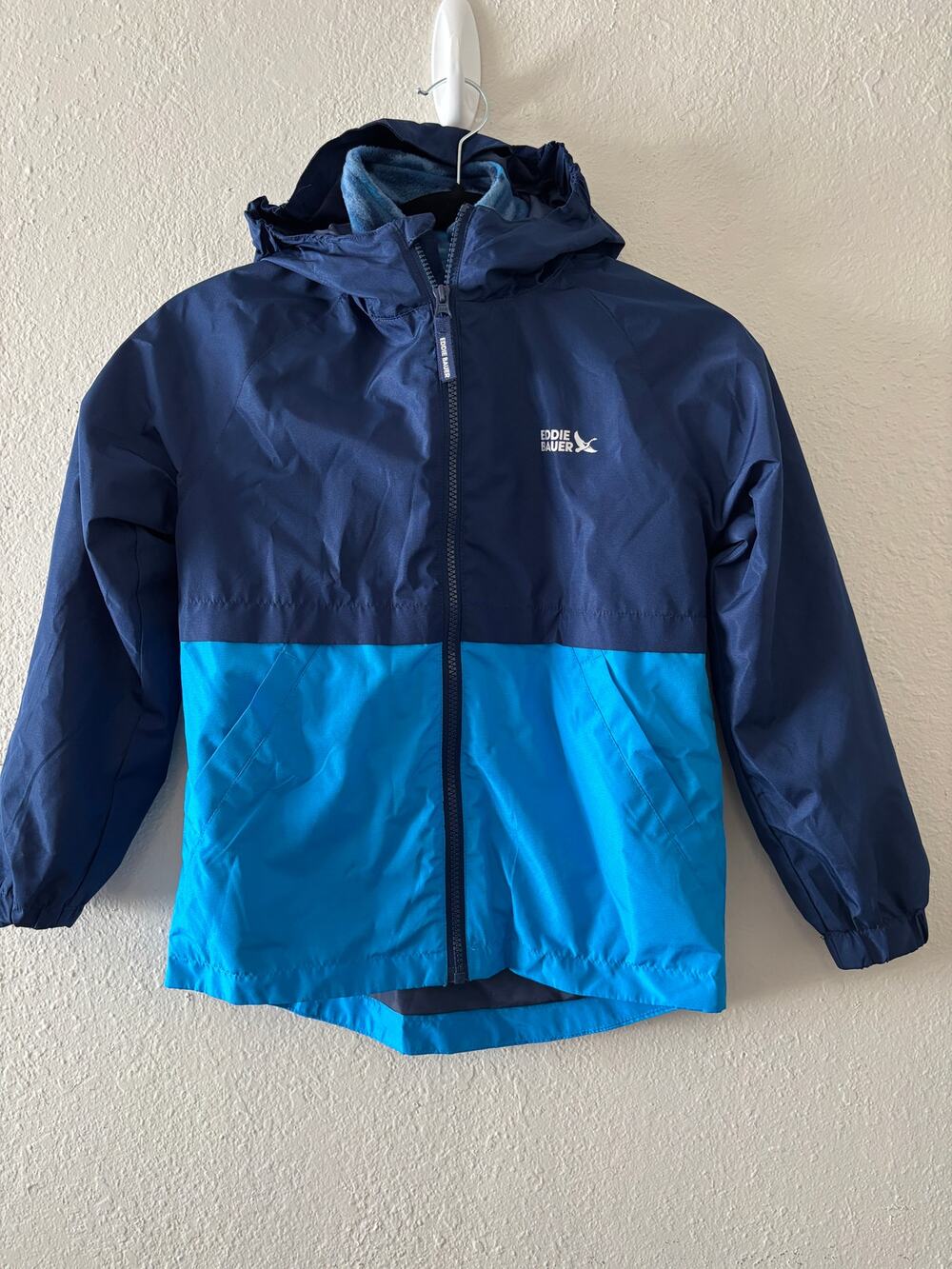 Eddie Bauer Kids 3 in 1 Waterproof Jacket Size Small 7/8 Blue